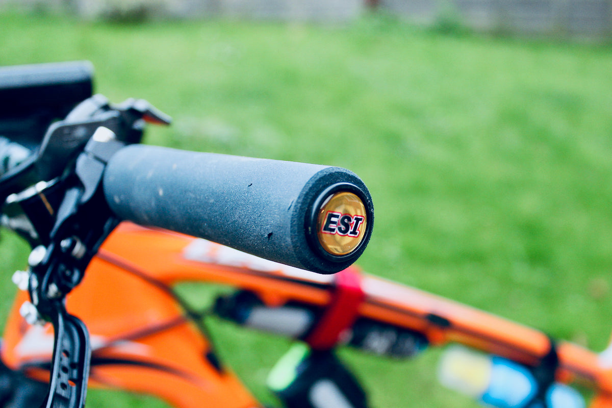 ESI Chunky 32mm Grips Orange 130mm Bike for sale online