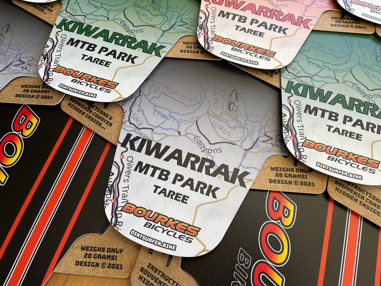 Dirtsurfer Mudguard - Kiwarrak Mtb Park Black Fade