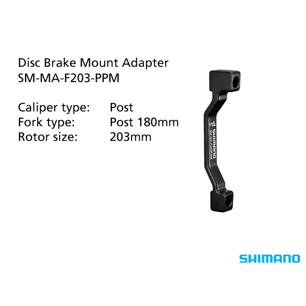Shimano disc brake adapter chart hotsell