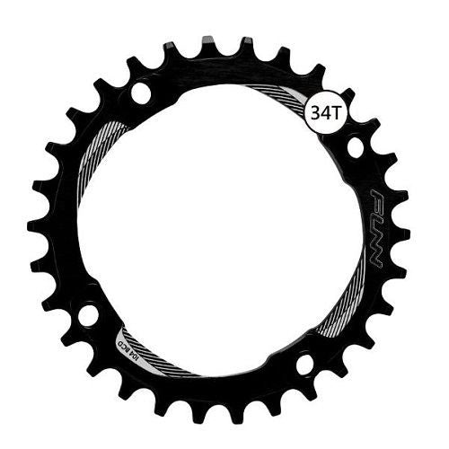 Funn Chainring Solo Bcd Narrow Wide 34t 104mm Alloy Blk