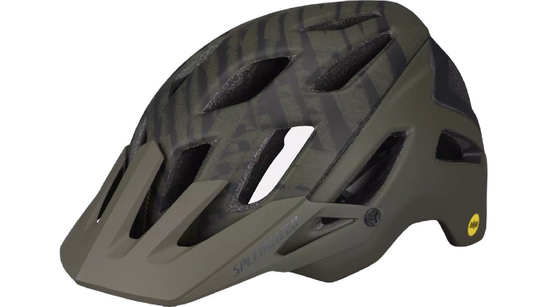 Specialized Helmet Ambush Mips Angi Ready, Small, Satin Oak Green Wild