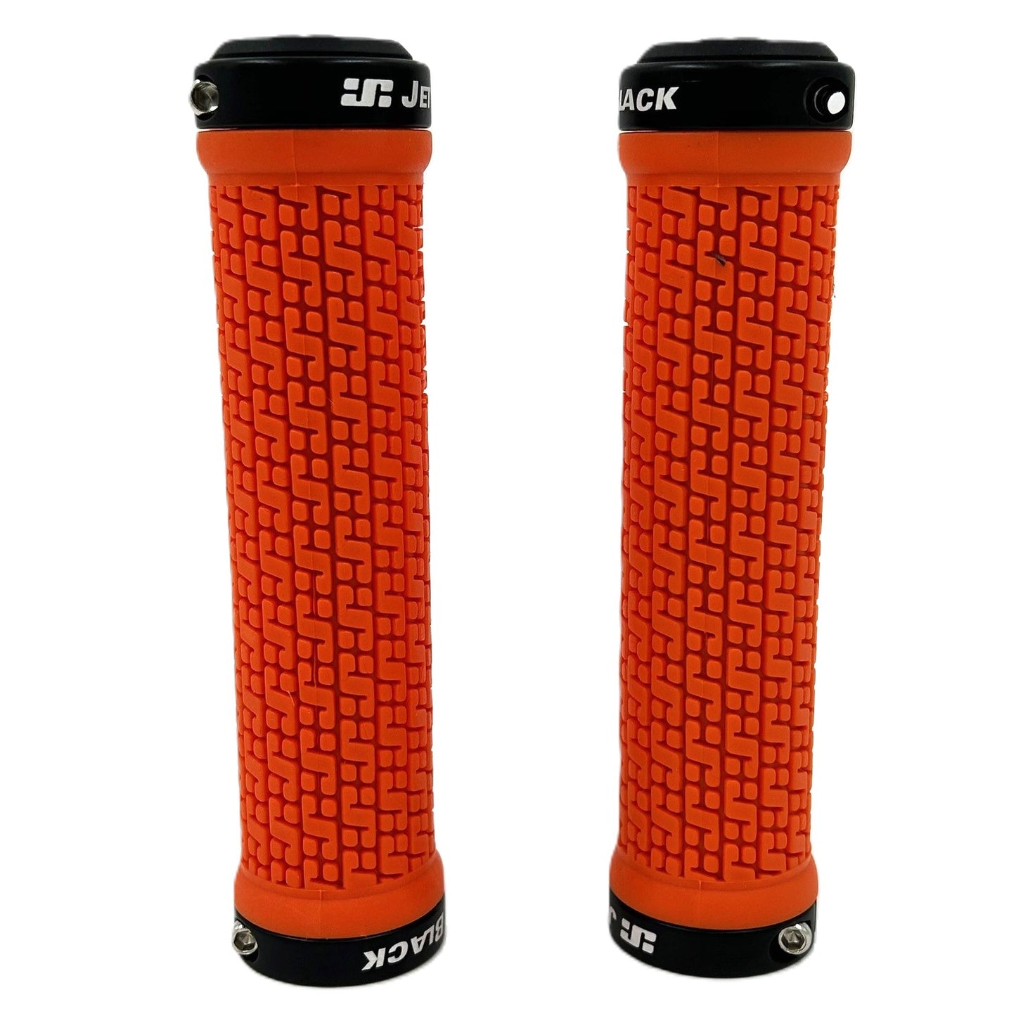 Jetblack Grip Pin Lock On Orange/black Rings