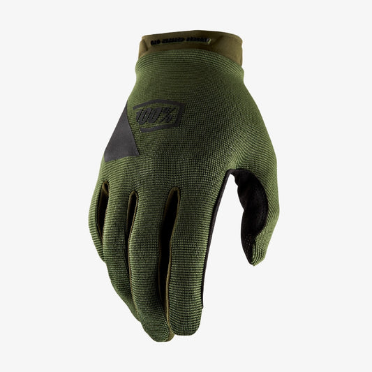 100% Glove Ridecamp S Army Green/blk