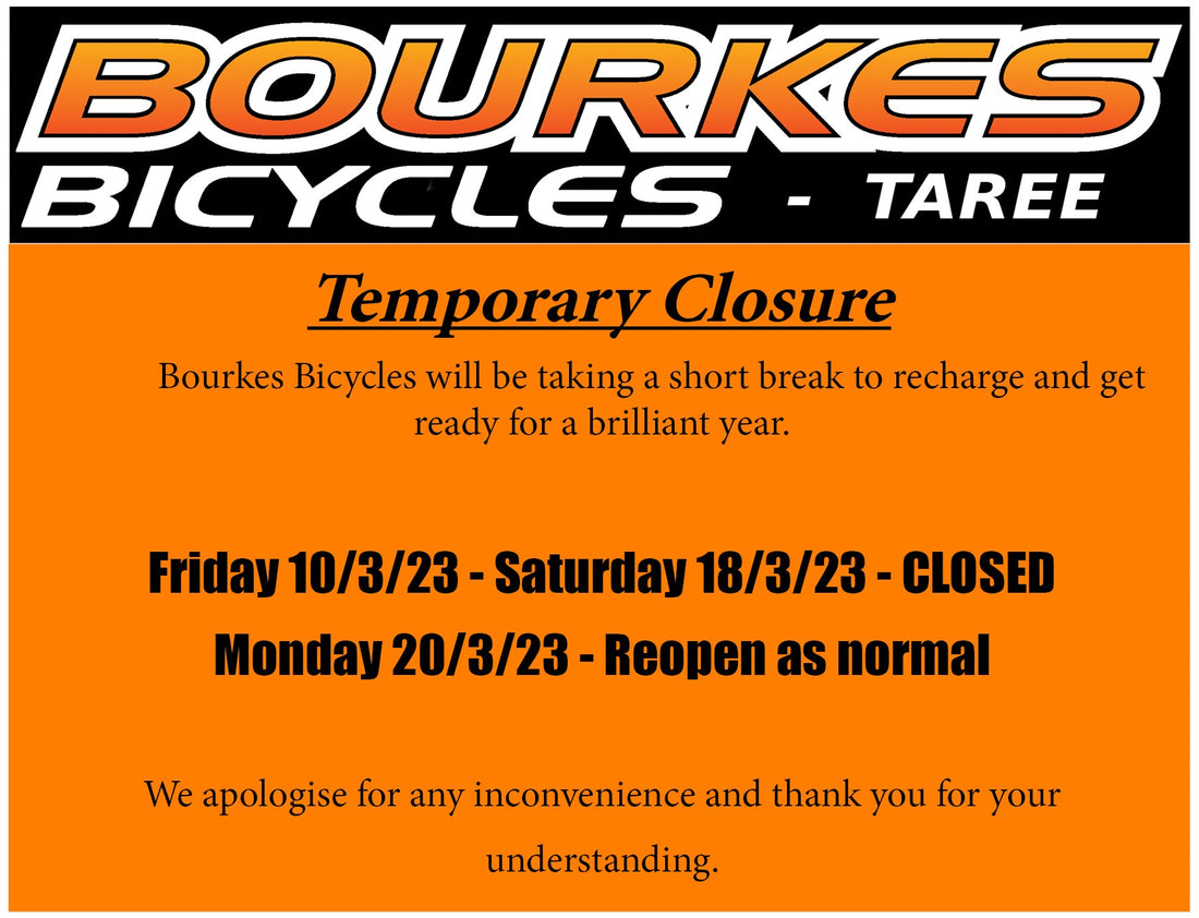 A Break from Biking: Bourkes Bicycles Takes a Short Hiatus