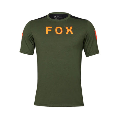 Fox Jersey Ranger Dr Short Sleeved, Small, Dark Sage