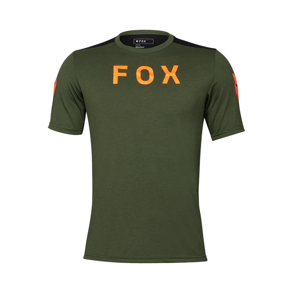 Fox Jersey Ranger Dr Short Sleeved, Medium, Dark Sage