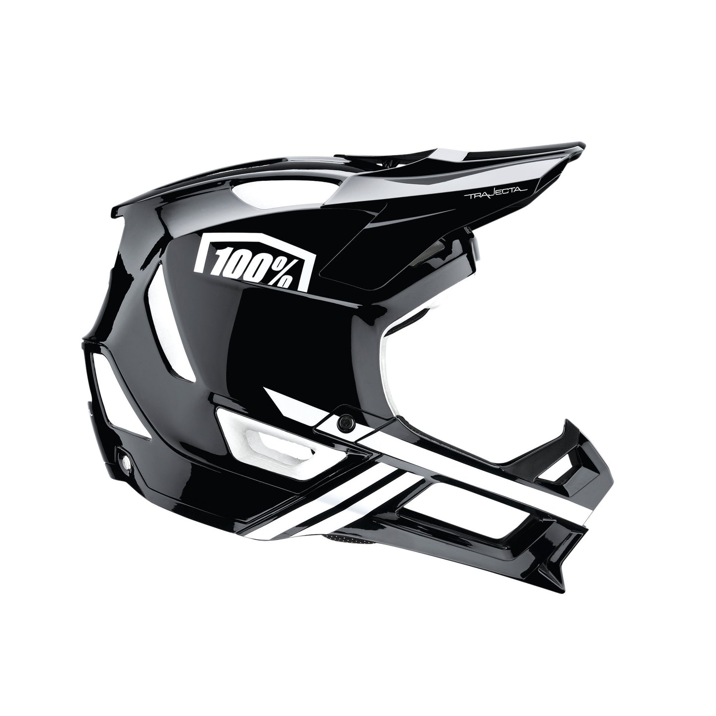 100% Helmet Trajecta Small Black / White