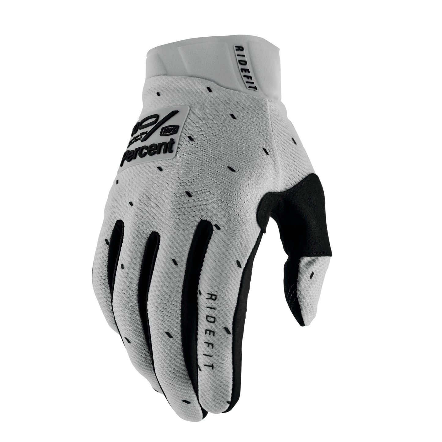 100% Gloves Ridefit Medium Slasher Silver
