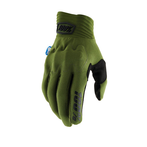 100% Glove Cognito Smart Shock Medium Army Green