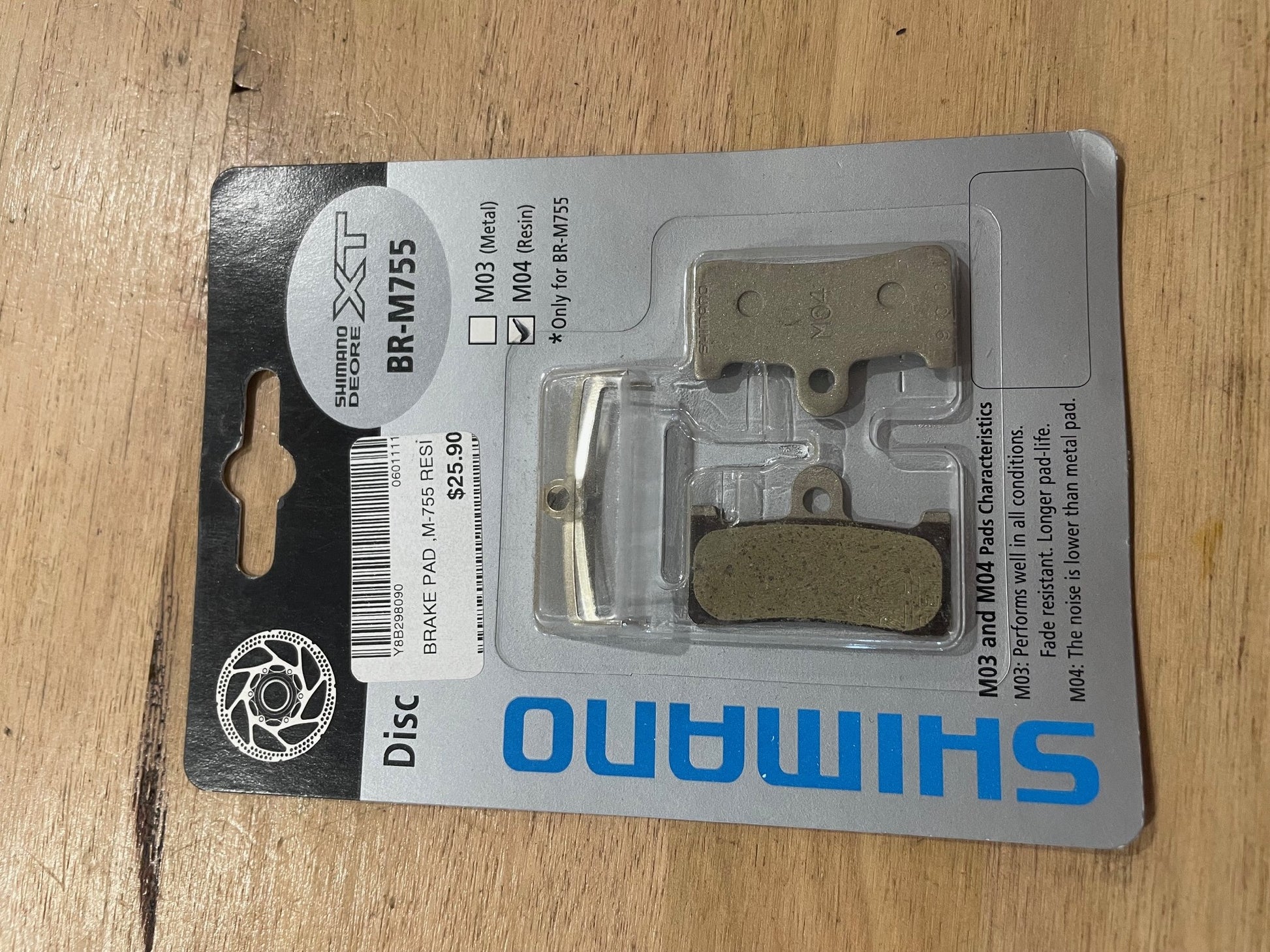 Shimano Brake Pad M-755 Resin 