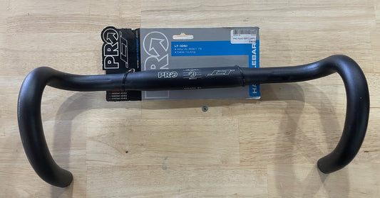 Pro Handlebar Lt Road Alloy 38cm Wide 31.8mm Bar Bore Black