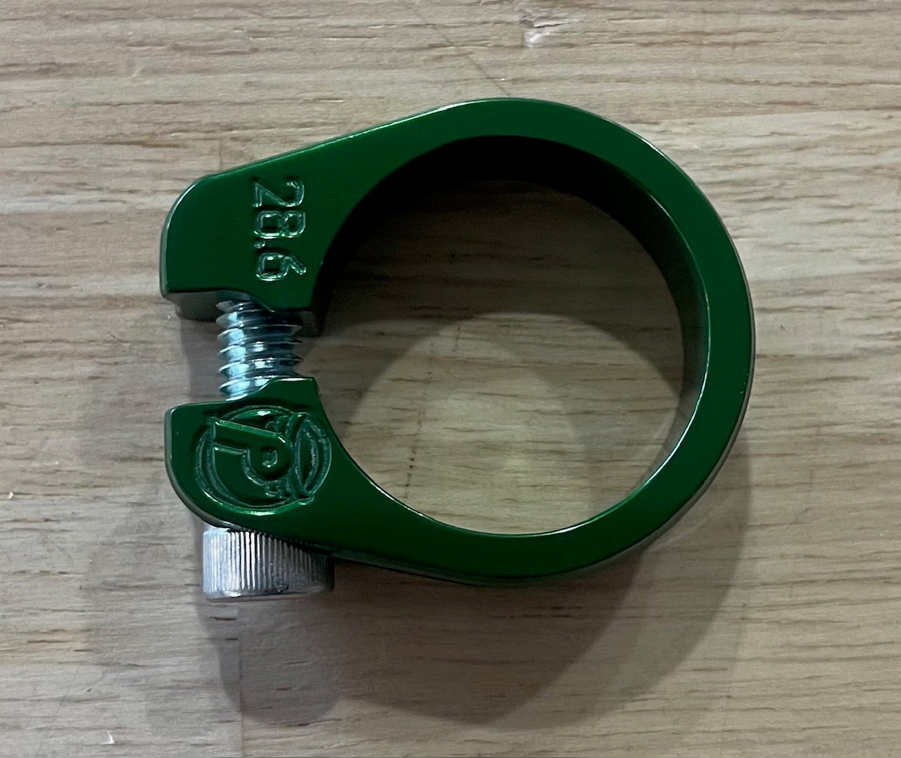 Profile Racing Seat Post Clamp Slim Jim 28.6mm Green