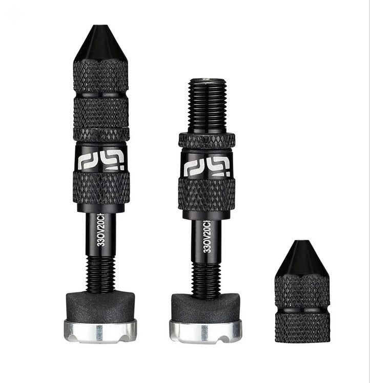 E-thirteen Valves Schader Tubeless Quick Fill Black 23-31mm