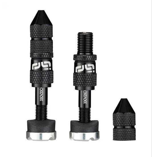 E-thirteen Valves Schader Tubeless Quick Fill Black 23-31mm