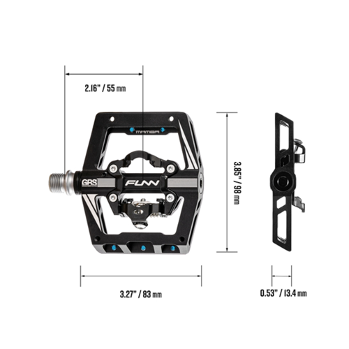 Funn Pedal Mamba Spd One Side Blk