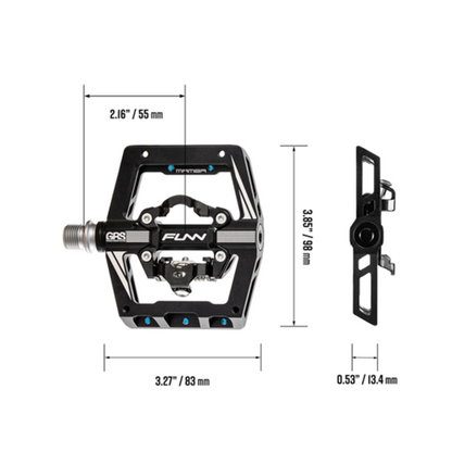 Funn Pedal Mamba Spd One Side Blk