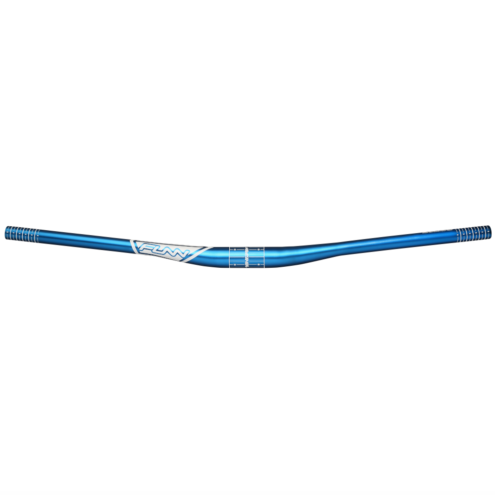 Funn Handlebar Kingpin, 31.8mm Bar Bore, 785mm Width, 30mm Rise, Alloy, Blue