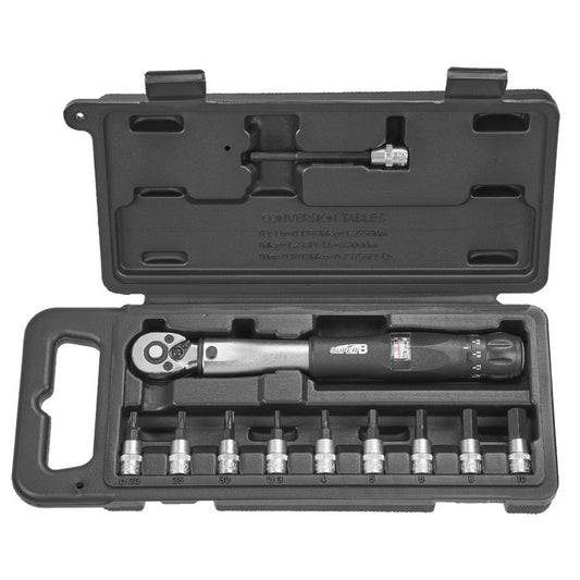 Super B Torque Wrench 1/4" Drive With Sockets