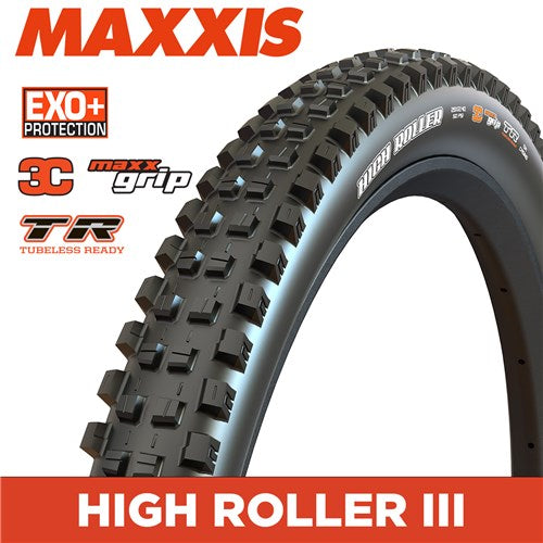 Maxxis Tyre High Roller Iii 27.5 X 2.4 Exo+ 3c Tr Folding
