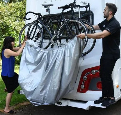 Oxford Bike Cover Aquatex Touring 3-4 Bike Rack Mounted