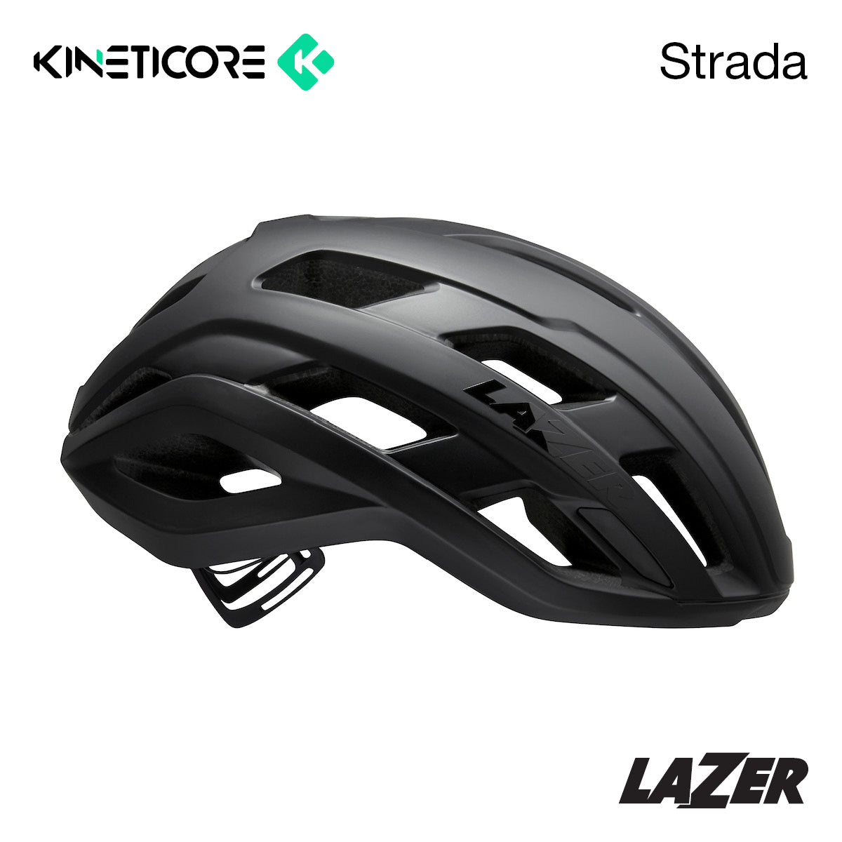 Lazer Strada Shell Lazer Helmet Strada Kc Large Matte Full Black – Bourkes Bicycles