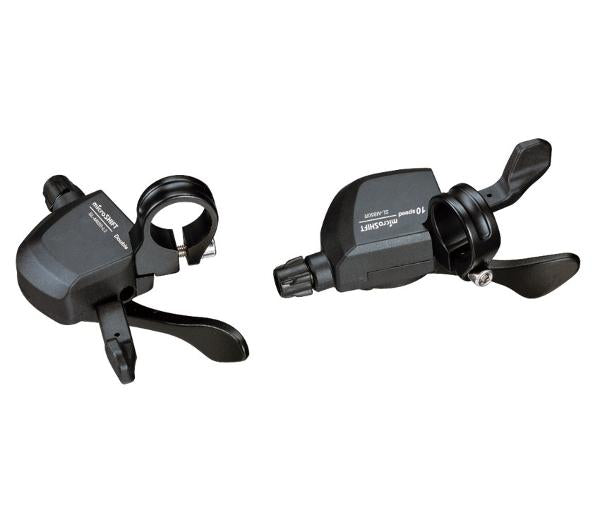 Microshift Shifter Set Sl-m850-3, 3x10spd Mtb, Black