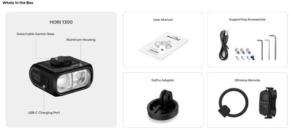 Magicshine Front Light Hori 1300 Dual Mounting