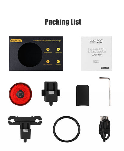 Garicon Light Rear 100lm Smart Brake Light - Magnetic