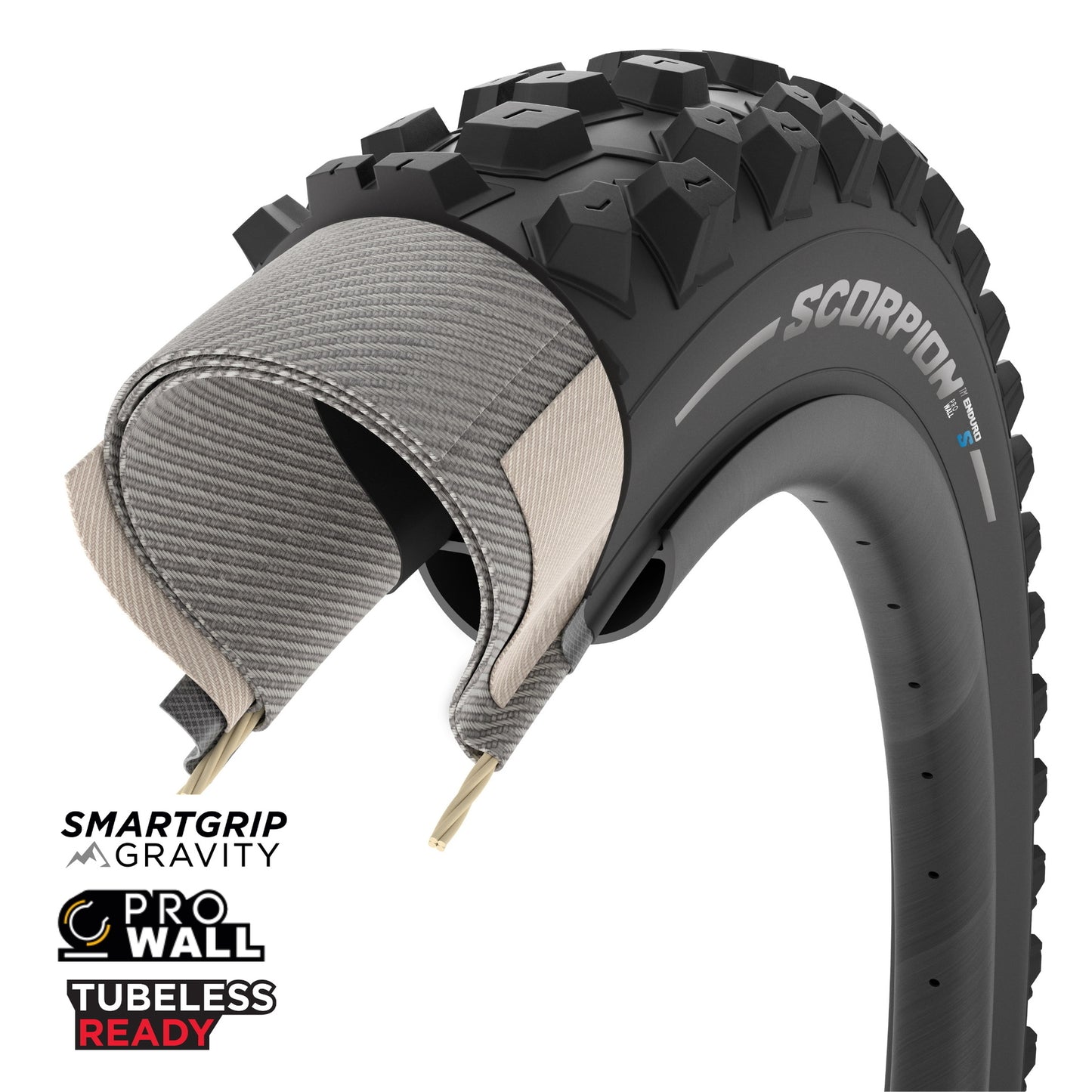 Pirelli Tyre Scorpion Enduro Rear Prowall 29x2.4 Tlr Folding