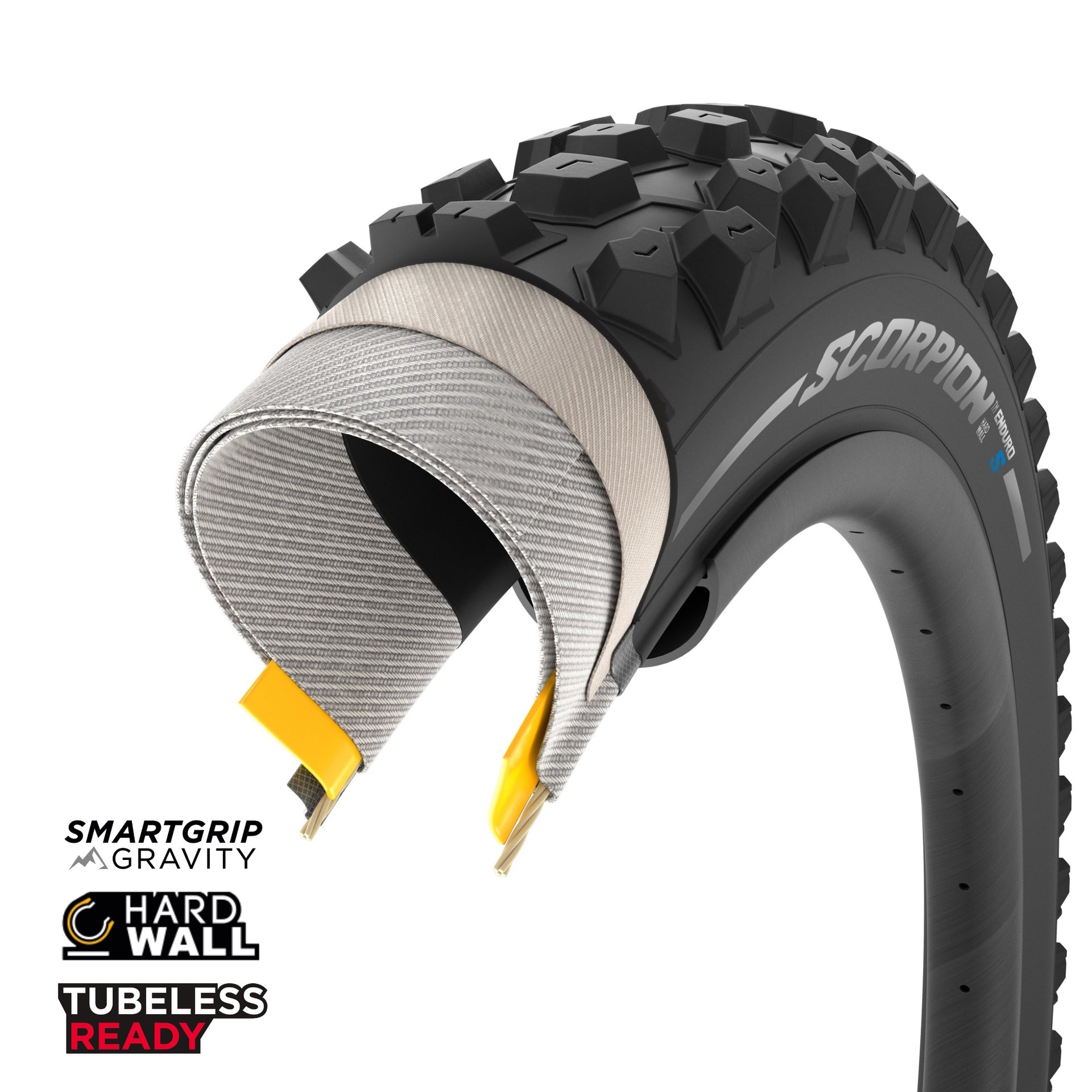 Pirelli Tyre Scorpion Enduro Soft Terrain Hardwall 27.5 X 2.4 Tubeless Ready Folding