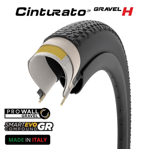 Pirelli Tyre Cinturato Gravel H 700x45c Tlr Black
