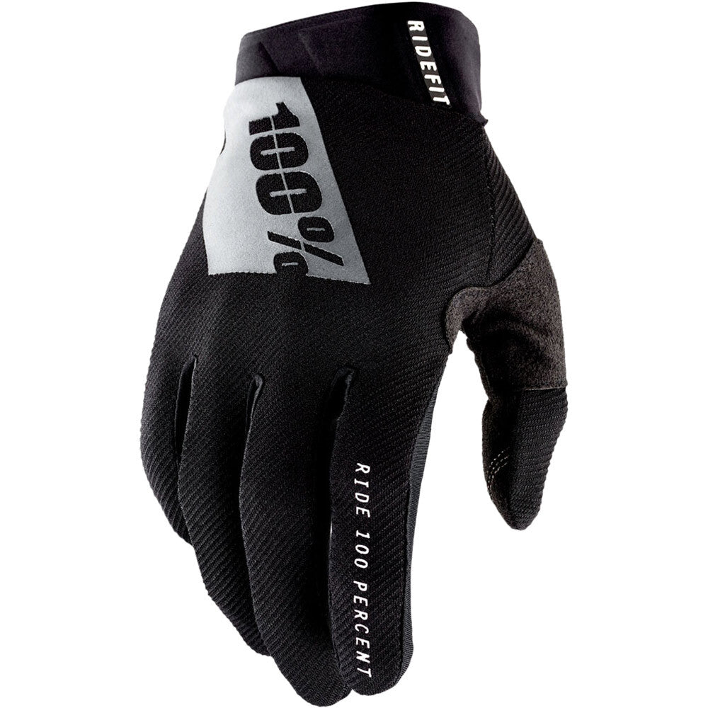 100% Gloves Ridefit Medium Black
