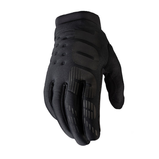 100% Glove Brisker L Black 