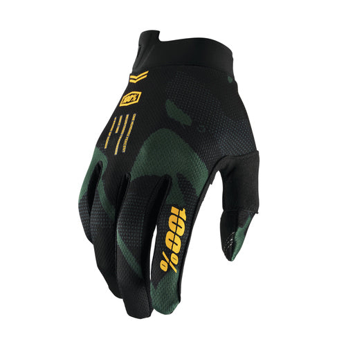 100% Glove Itrack Youth Xlarge Black