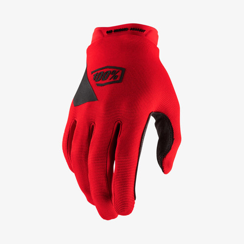 100% Glove Ridecamp M Red