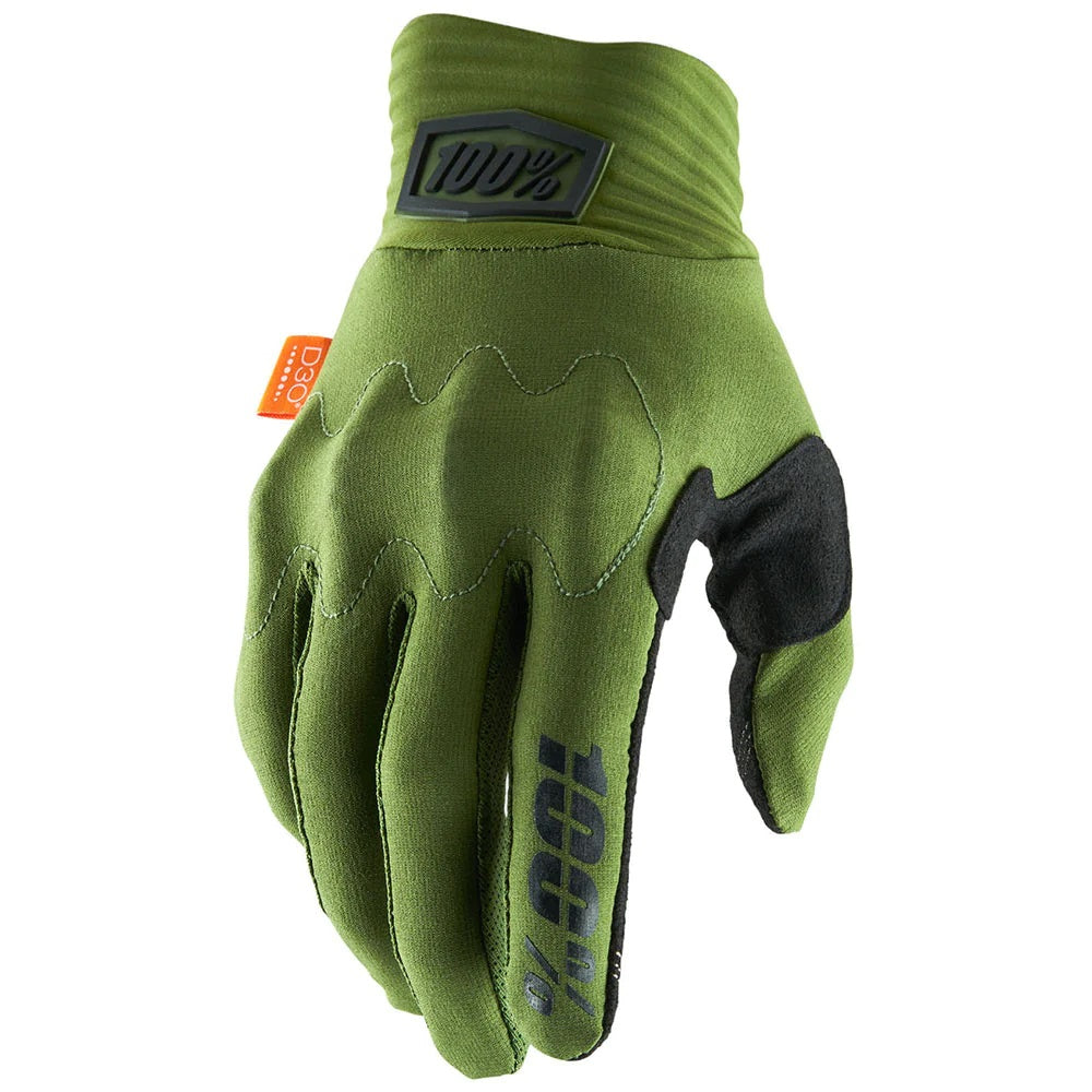 100% Glove Cognito D30 Small Army Green/black
