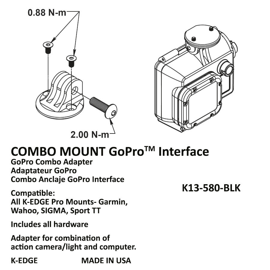 K-edge Combo Adapter Pro Mount