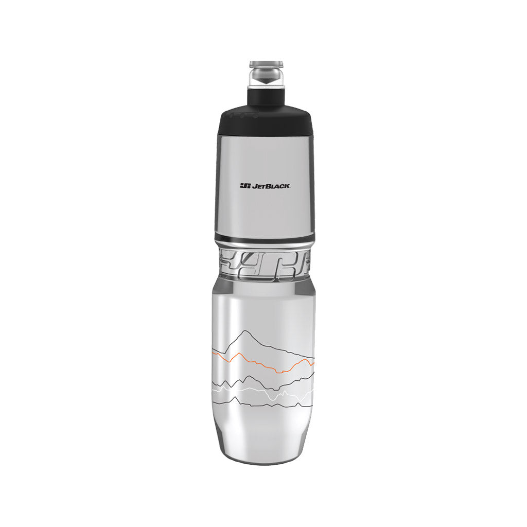Jetblack Bottle Icon 900ml Clear W/black Lid