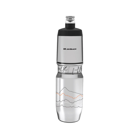 Jetblack Bottle Icon 900ml Clear W/black Lid
