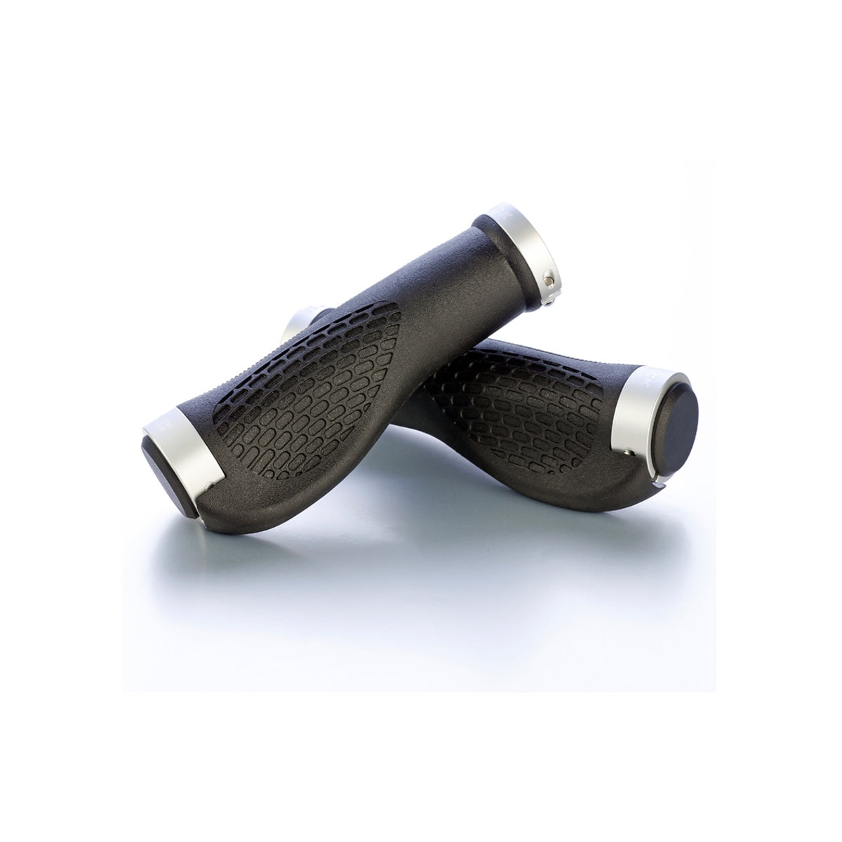 Jetblack Grip Ergo Lock On Black/silver Ring 