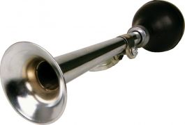 Bikelane Air Horn, Silver And Black