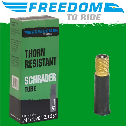 Freedom Tube Thorn Resistant 24 X 1.9-2.125 Schrader Valve