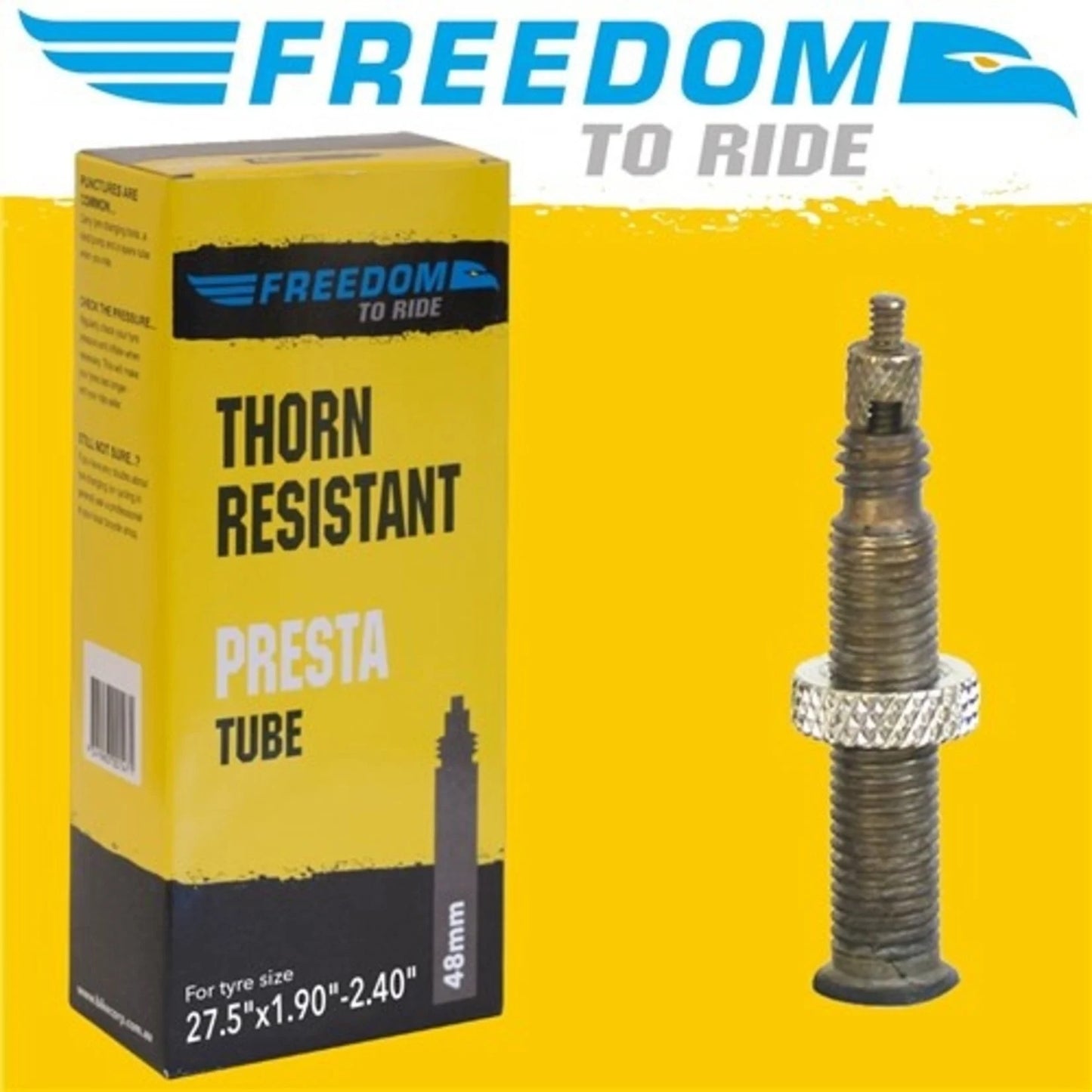 Freedom Tube Thorn Resistant 27.5 X 1.9-2.4 Presta Valve