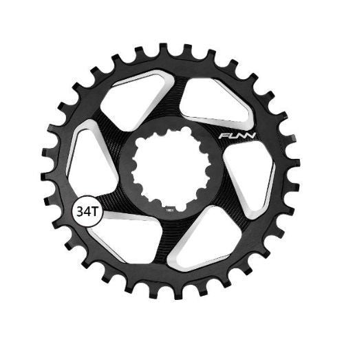 Funn Chainring Solo Dx Narrow Wide 34t Sram Direct Mount Alloy Boost Black