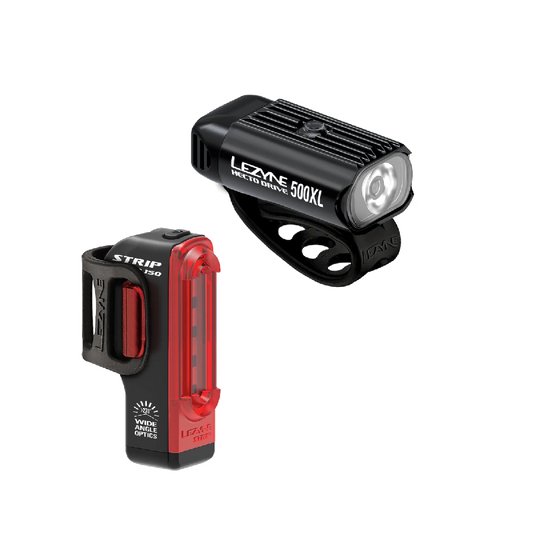 Lezyne Lights Hecto And Strip Drive Pair 500 Lumens Front/150 Lumes Rear