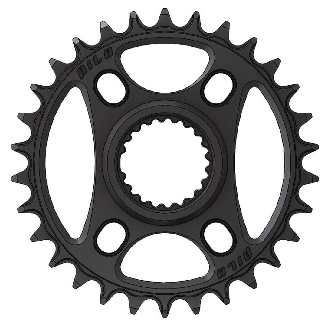 Pilo Chainring Narrow/wide 30t Shimano Style Direct Mount Hyperglide+ Compatible